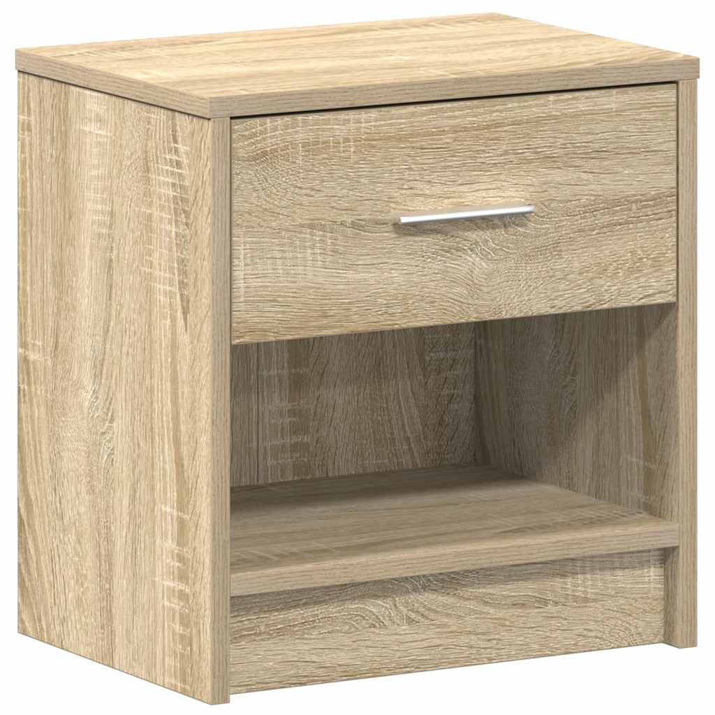 Bedside Cabinet with Drawer Sonoma Oak 39x28x41 cm