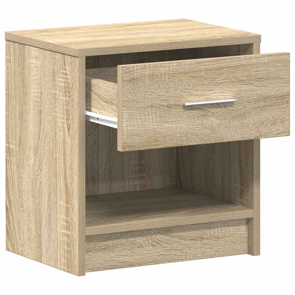 Bedside Cabinets 2 pcs with Drawer Sonoma Oak 39x28x41 cm