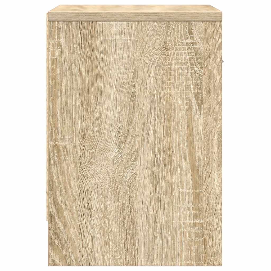 Bedside Cabinets 2 pcs with Drawer Sonoma Oak 39x28x41 cm