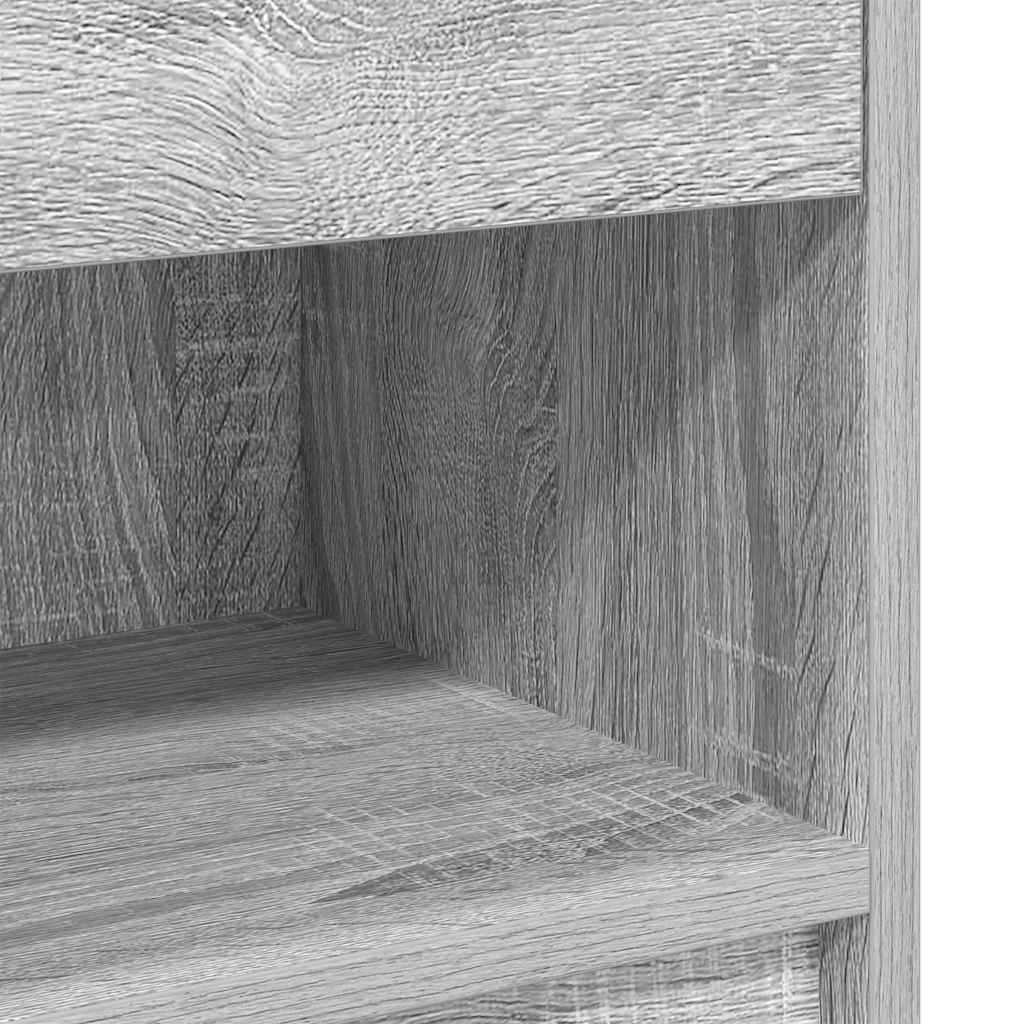 Bedside Cabinet with Drawer Grey Sonoma 39x28x41 cm