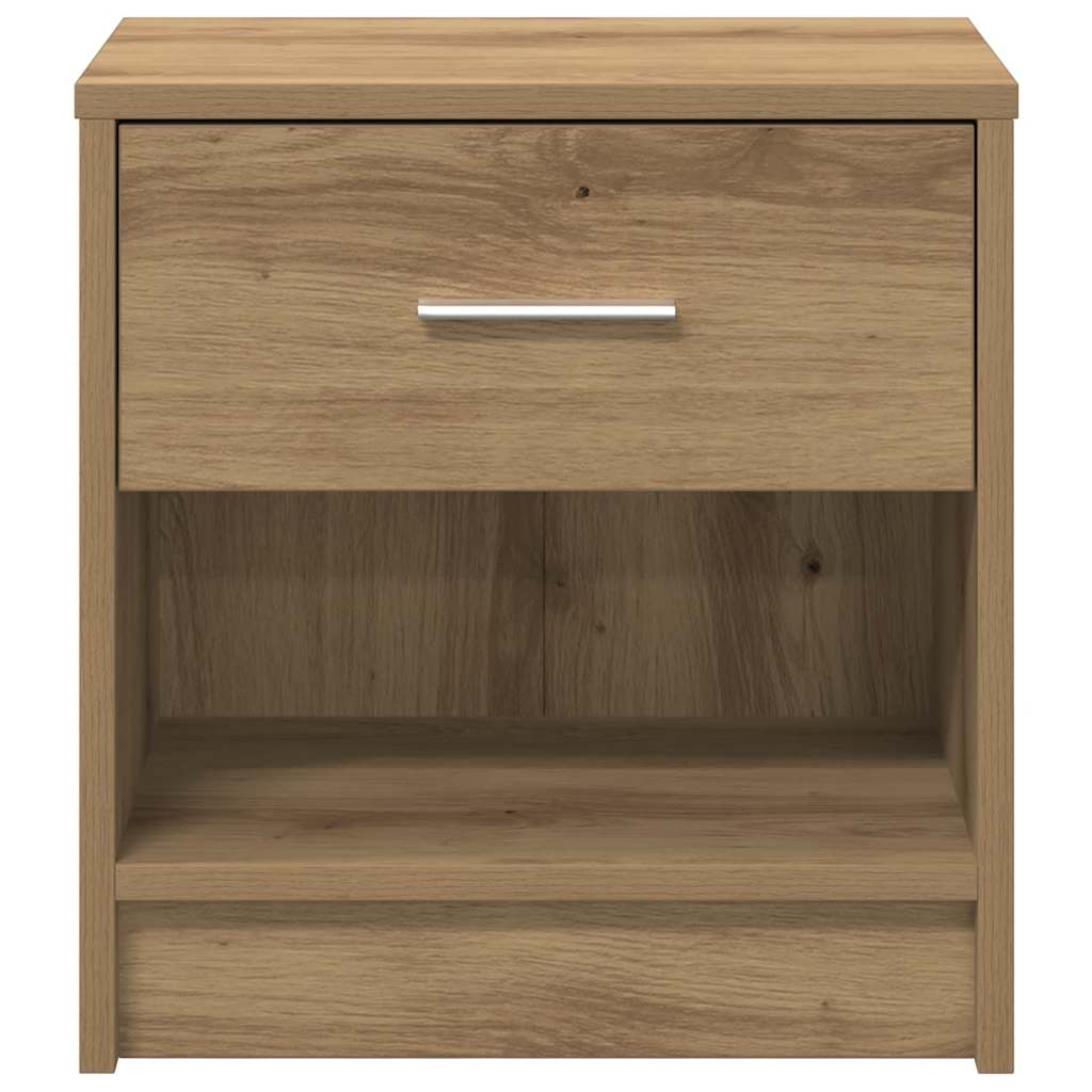 Bedside Cabinet with Drawer Artisan Oak 39x28x41 cm