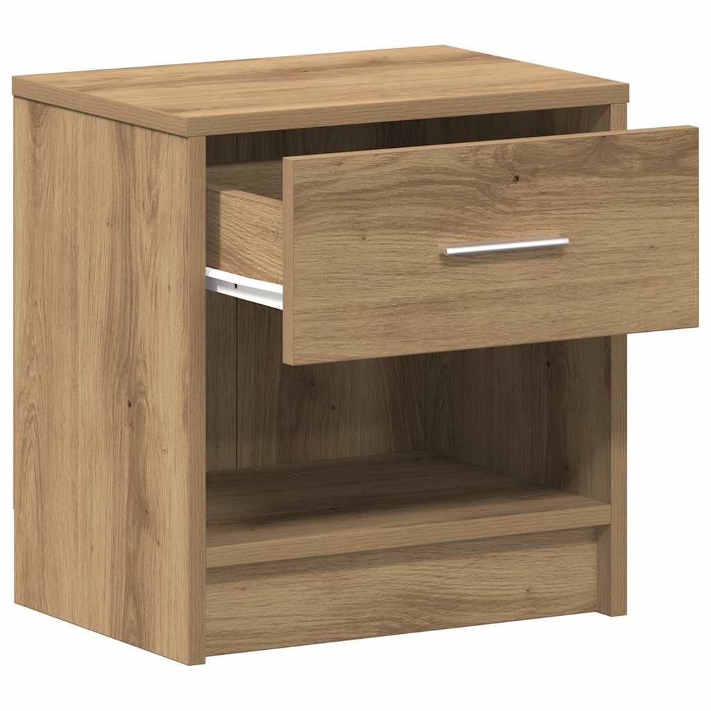 Bedside Cabinet with Drawer Artisan Oak 39x28x41 cm