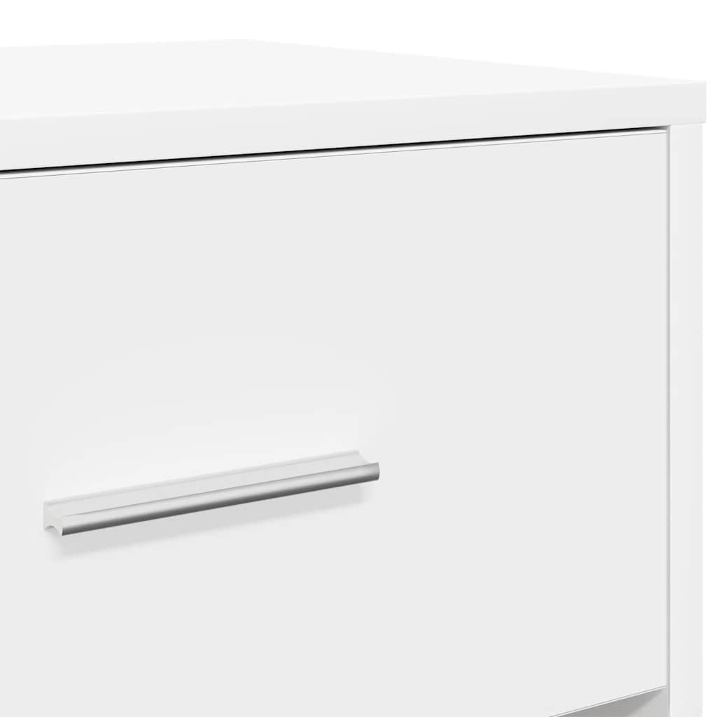 Bedside Cabinets 2 pcs with Drawer White 40x34x50 cm