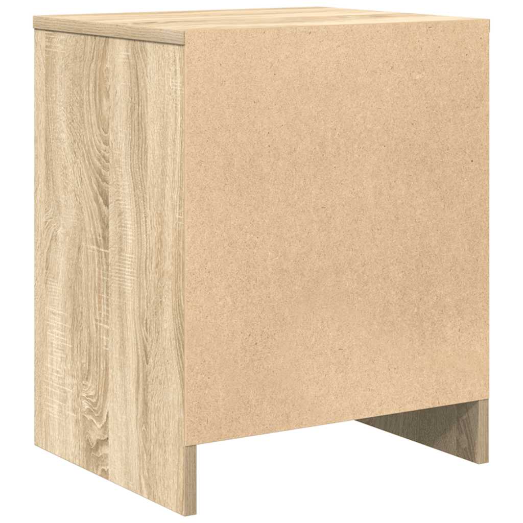 Bedside Cabinets 2 pcs with Drawer Sonoma Oak 40x34x50 cm