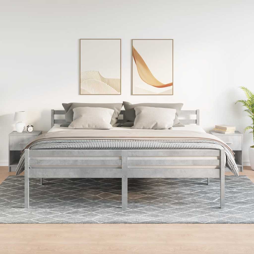 Bedside Cabinets 2 pcs with Drawer Concrete Grey 40x34x50 cm
