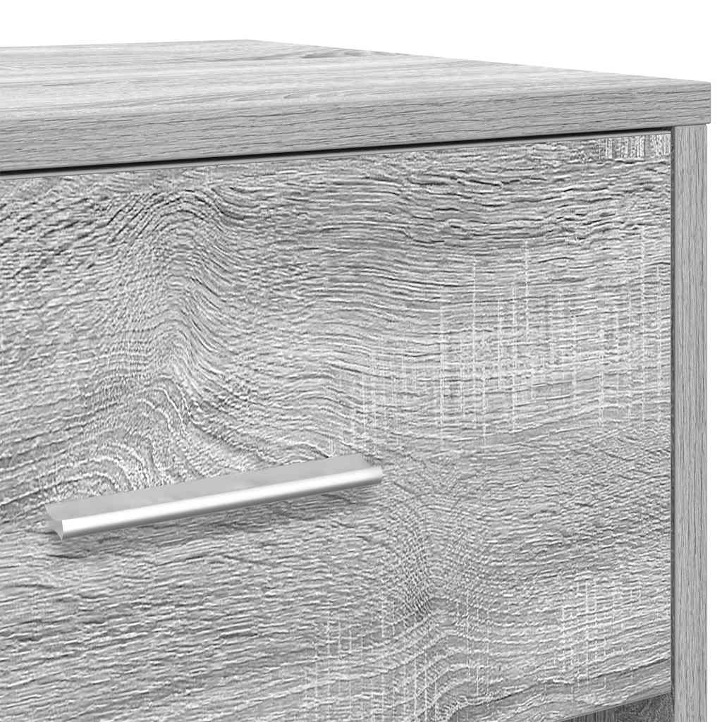 Bedside Cabinets 2 pcs with Drawer Grey Sonoma 40x34x50 cm