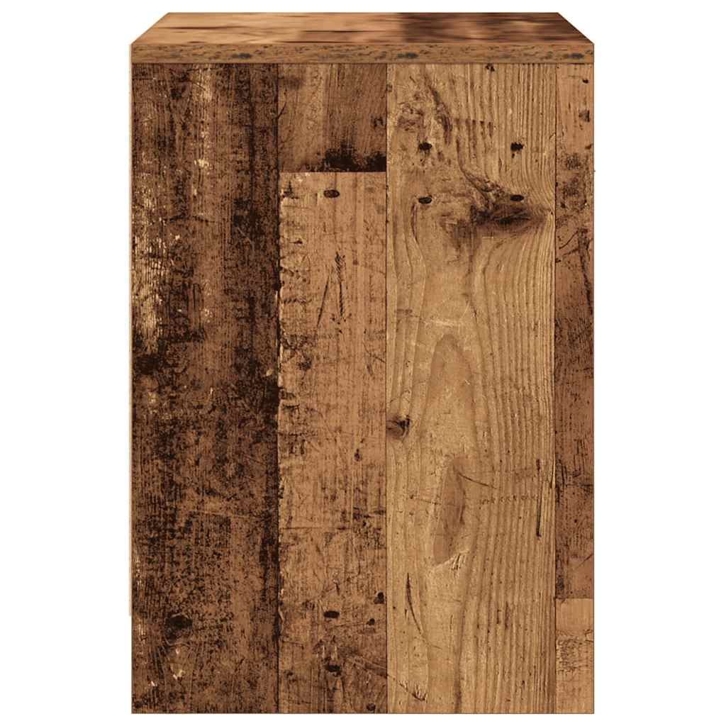 Bedside Cabinets 2 pcs with Drawer Old Wood 40x34x50 cm