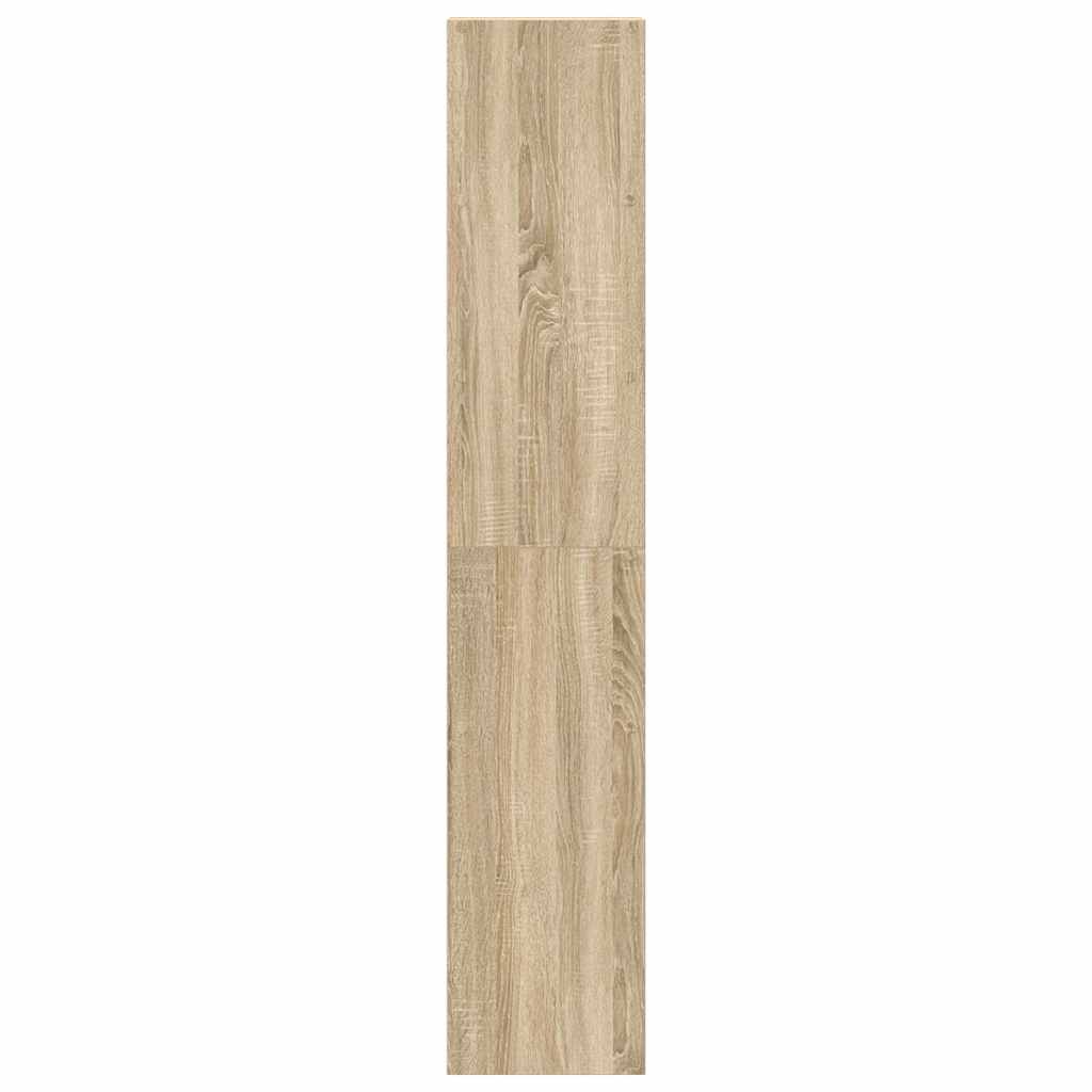 Bookcases 2 pcs Stackable Sonoma Oak 30x30x80 cm Engineered Wood