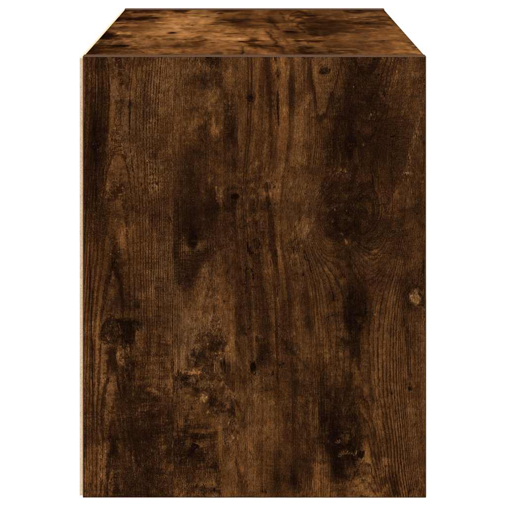 Cabinet with 2 Drawers Smoked Oak 60x31x40 cm Engineered Wood
