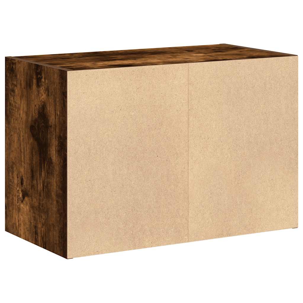 Cabinet with 2 Drawers Smoked Oak 60x31x40 cm Engineered Wood