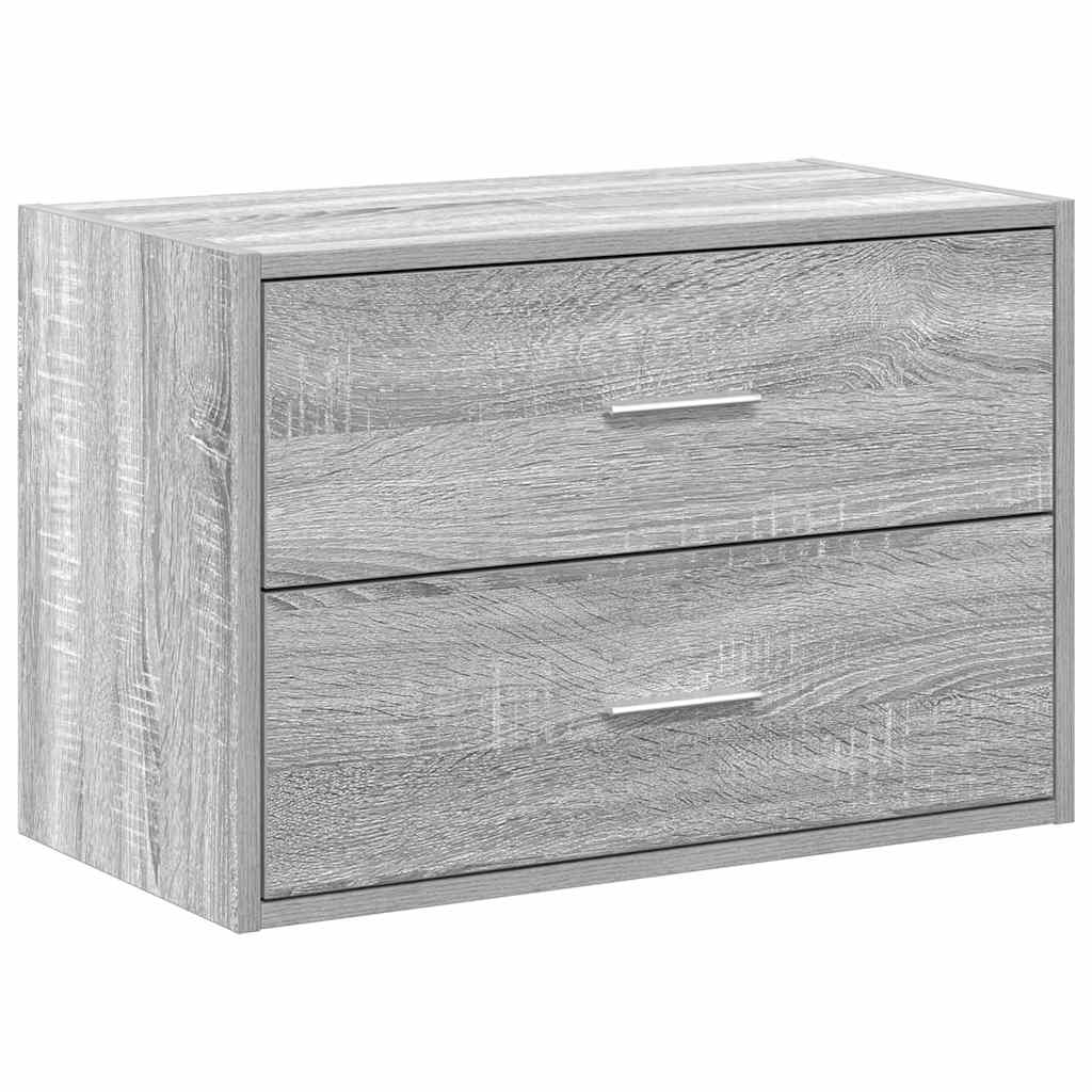 Cabinet with 2 Drawers Grey Sonoma 60x31x40 cm Engineered Wood