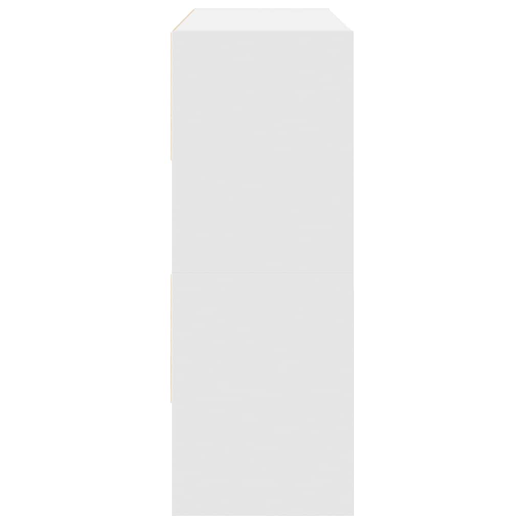 Shoe Racks 2 pcs Stackable White 89.5x30x40 cm
