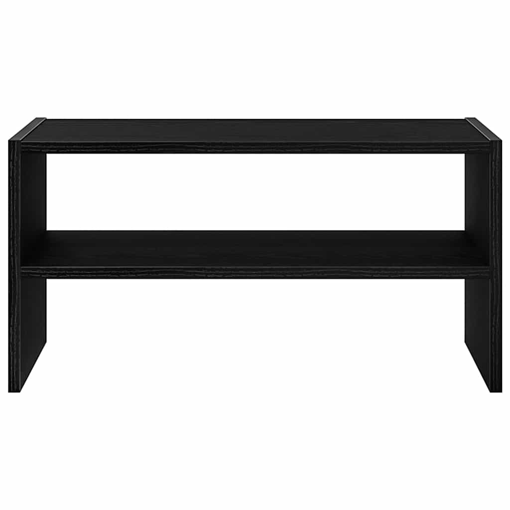 Shoe Rack Stackable Black Oak 60x30x30.5 cm