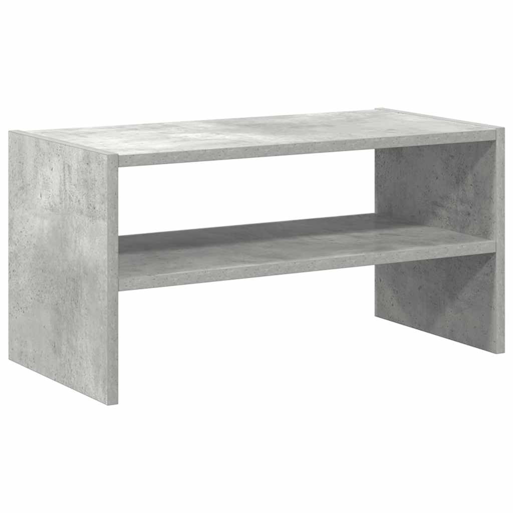 Shoe Rack Stackable Concrete Grey 60x30x30.5 cm