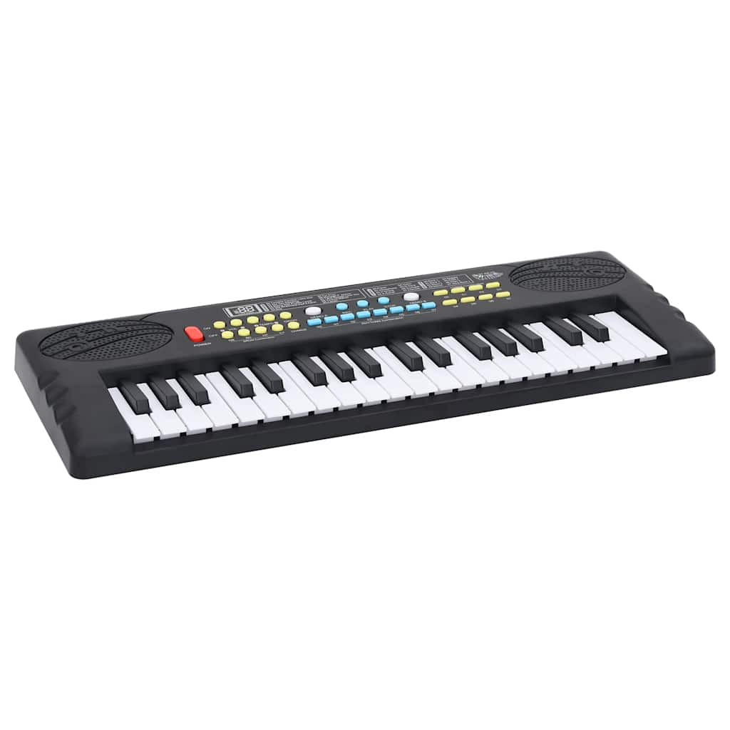 vidaXL 37 Keys Piano Electric Keyboard with Microphone for Kids