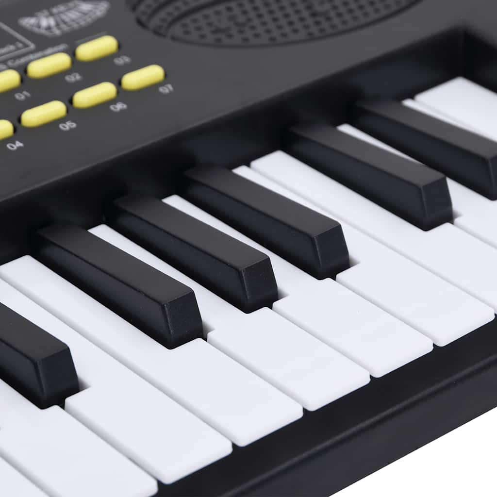 vidaXL 37 Keys Piano Electric Keyboard with Microphone for Kids