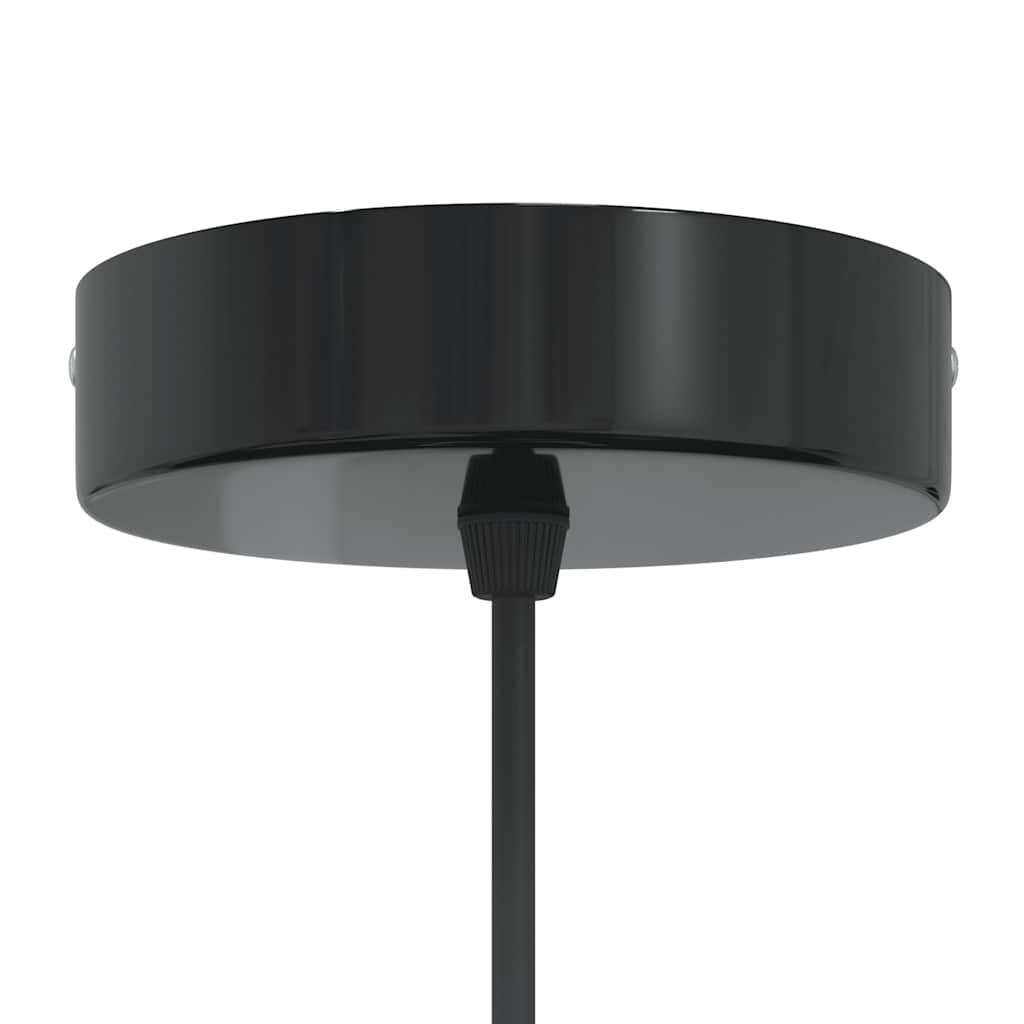 Pendant Lamp Height Adjustable E27 Gloss Orange Ø 22 cm Metal