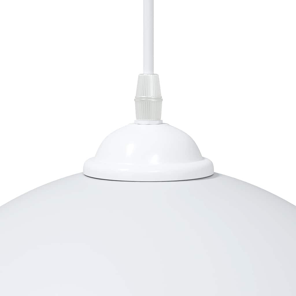 Pendant Lamps 2 pcs Height Adjustable E27 White Ø 30 cm Metal