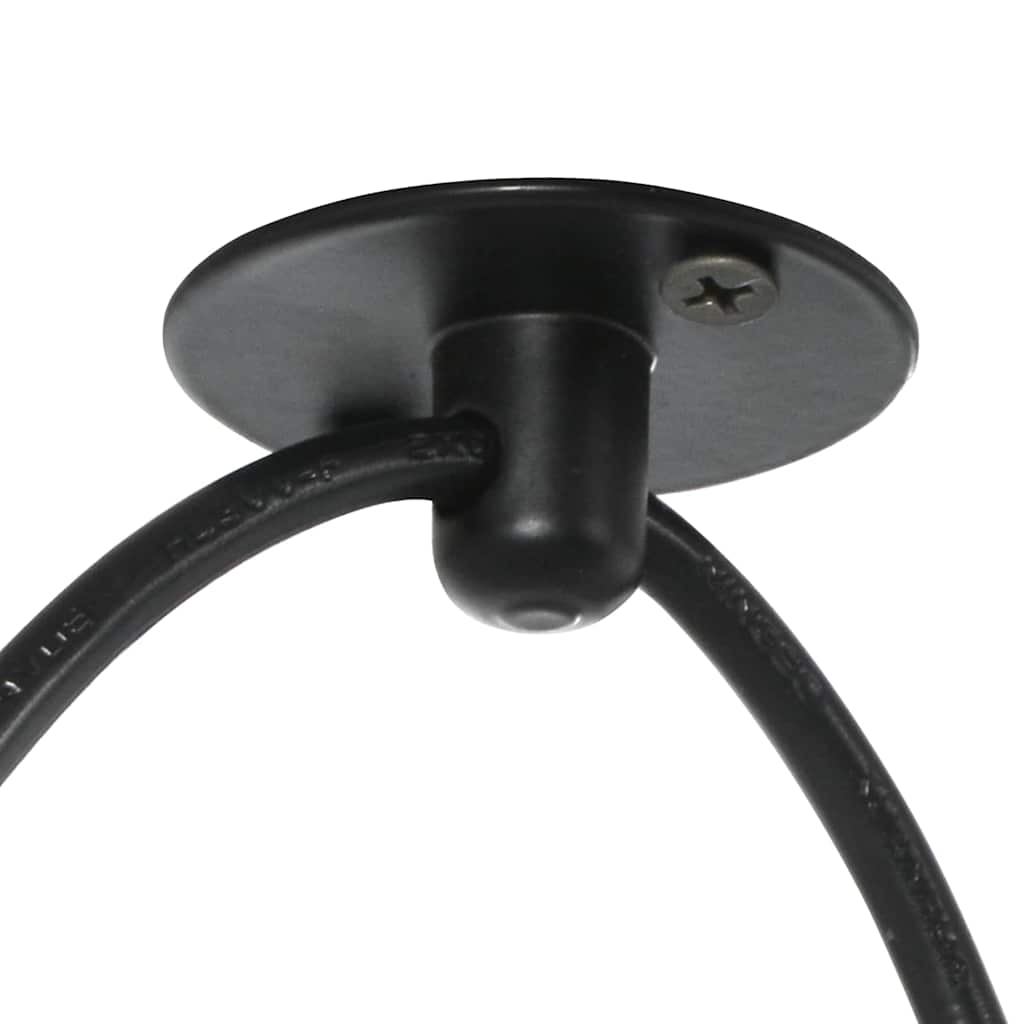 Pendant Lamp with 3 Lamp Holders E27 Black Metal