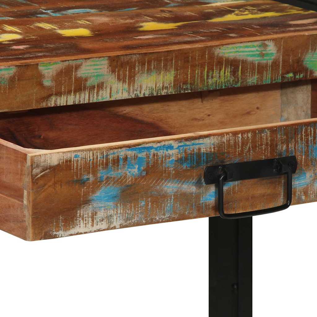 Console Table Multicolour 120 x 33 x 75 cm Solid Reclaim Wood