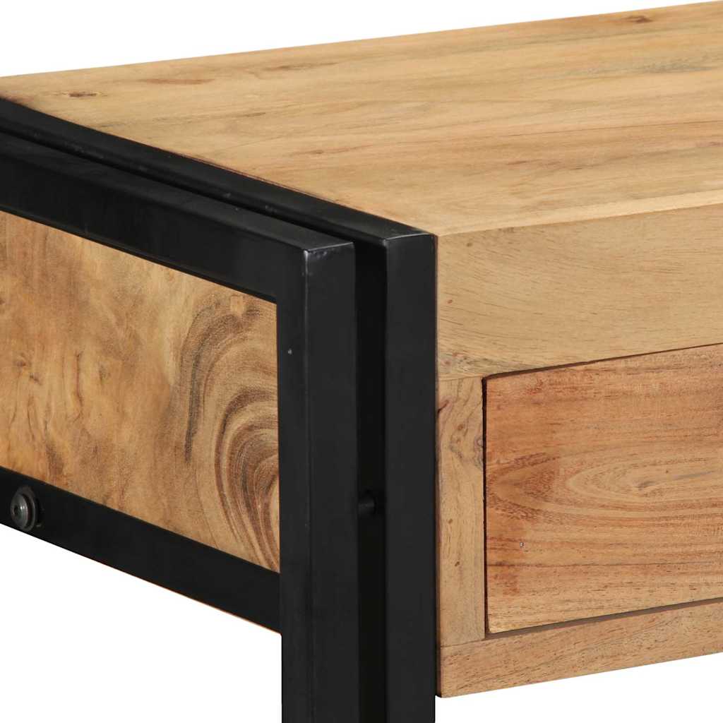 Console Table Brown 90 x 33 x 75 cm Solid Acacia Wood