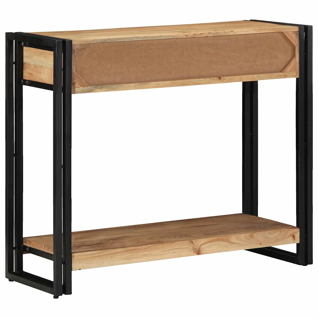 Console Table Brown 90 x 33 x 75 cm Solid Acacia Wood