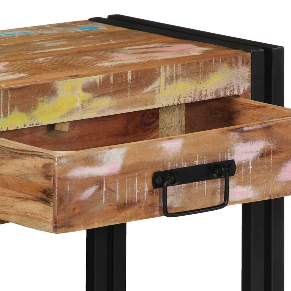 Console Table Multicolour 90 x 33 x 75 cm Solid Reclaim Wood
