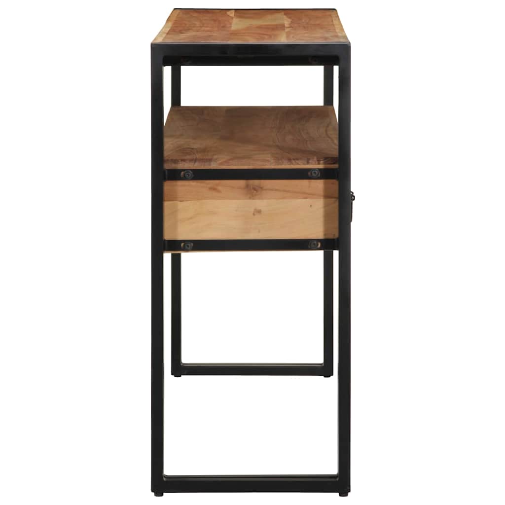 Console Table Brown 120 x 33 x 75 cm Solid Acacia Wood