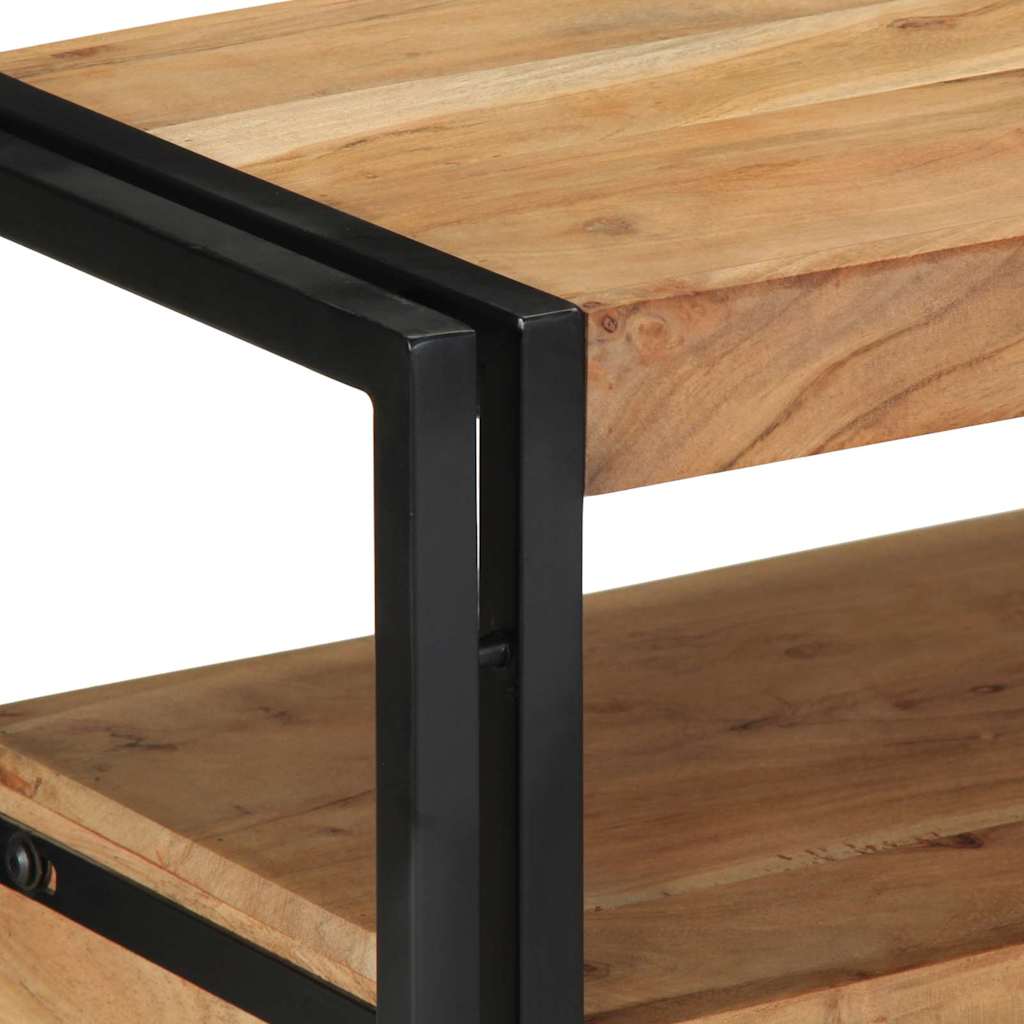 Console Table Brown 90 x 33 x 75 cm Solid Acacia Wood