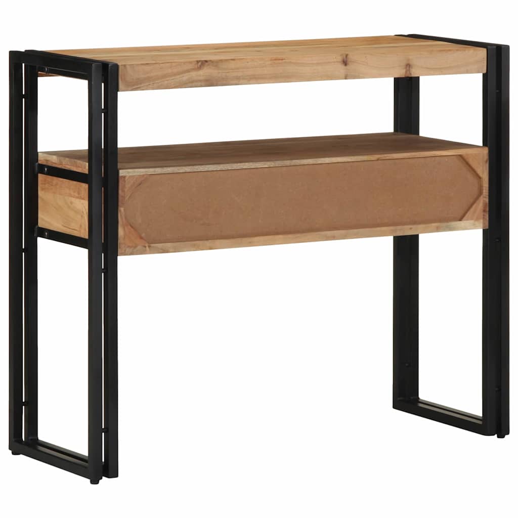 Console Table Brown 90 x 33 x 75 cm Solid Acacia Wood