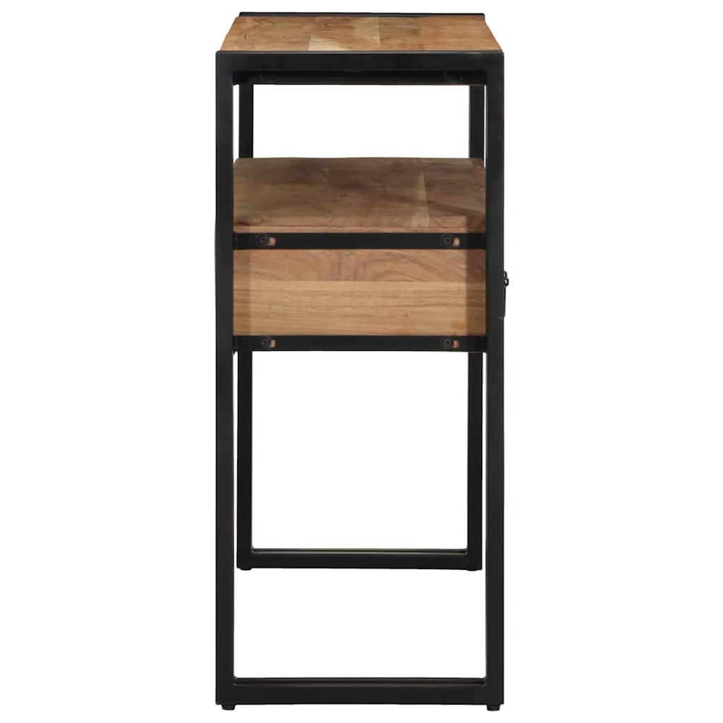 Console Table Brown 90 x 33 x 75 cm Solid Acacia Wood