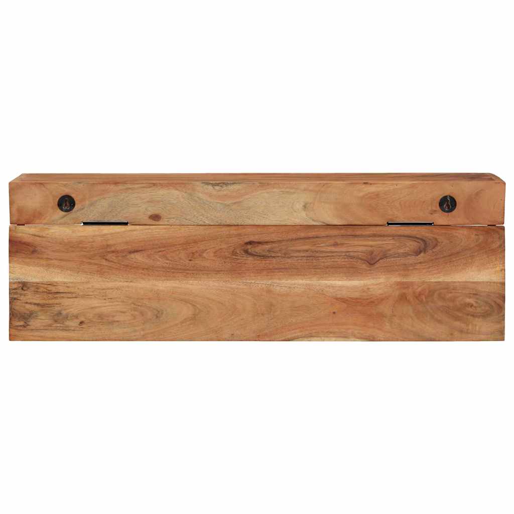 Coat Rack Wall-mounted Brown 73 x 19 x 23 cm Solid Acacia wood