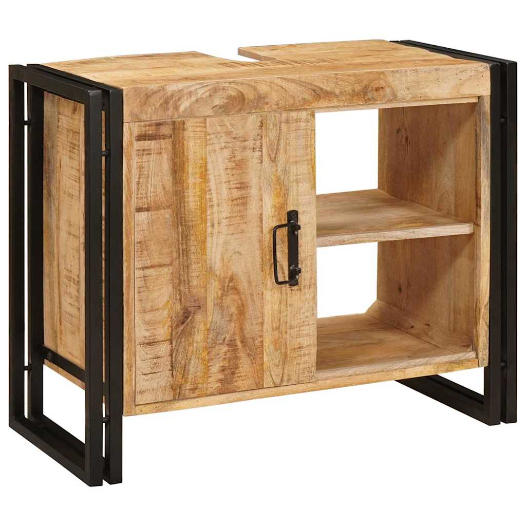 Sink cabinet with Shelf Brown 71 x 33 x 58 cm Solid Mango Wood