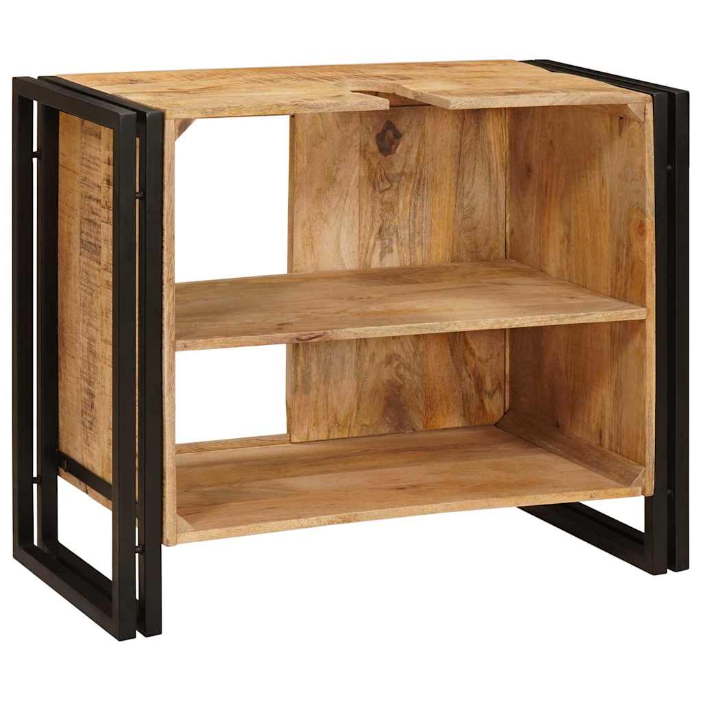 Sink cabinet with Shelf Brown 71 x 33 x 58 cm Solid Mango Wood