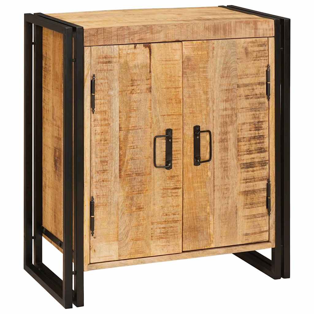 Bedside Cabinet Brown 66 x 35 x 76 cm Soild rough mango wood