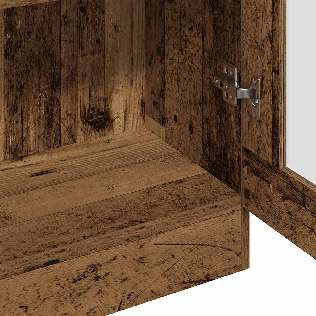 Highboard Old Wood 82,5x30,5x185 cm Engineered Wood