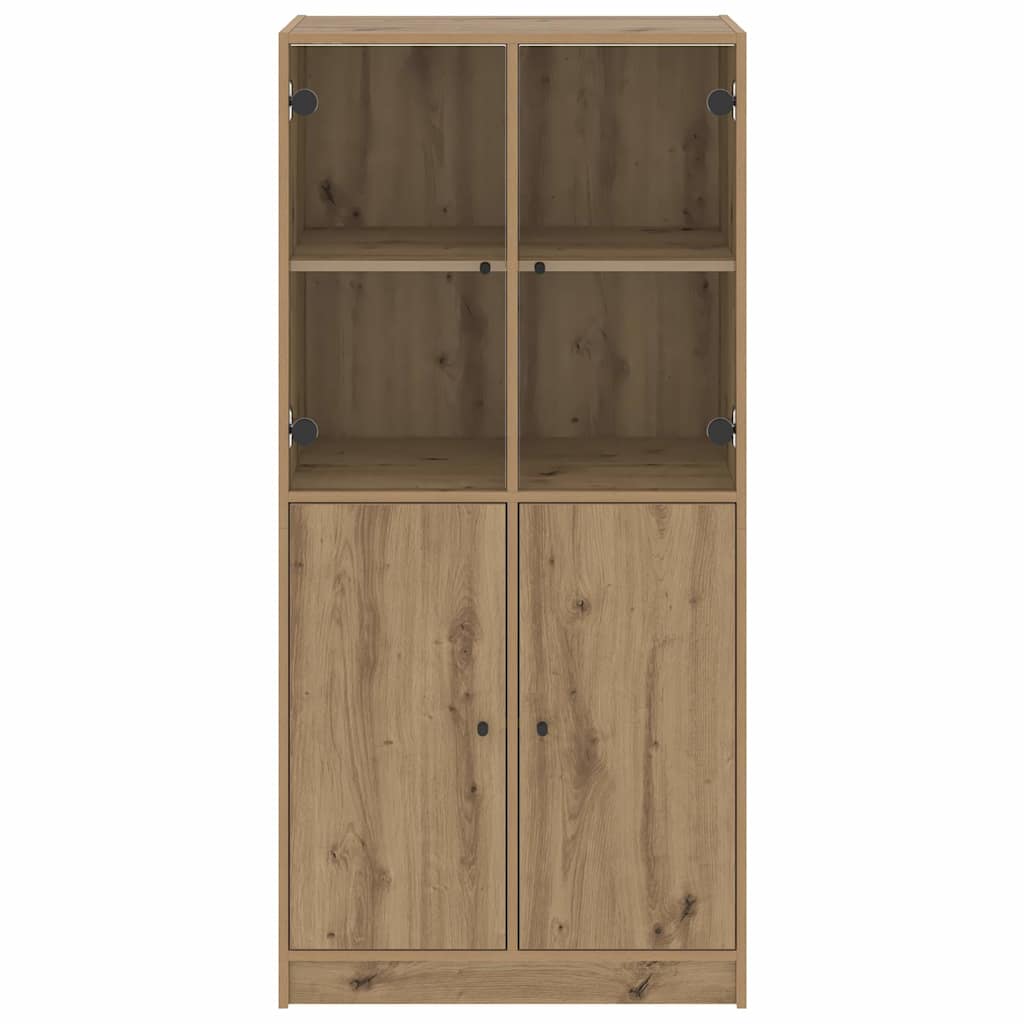Highboard with Doors Artisian Oak 68x37x142 cm Engineered Wood