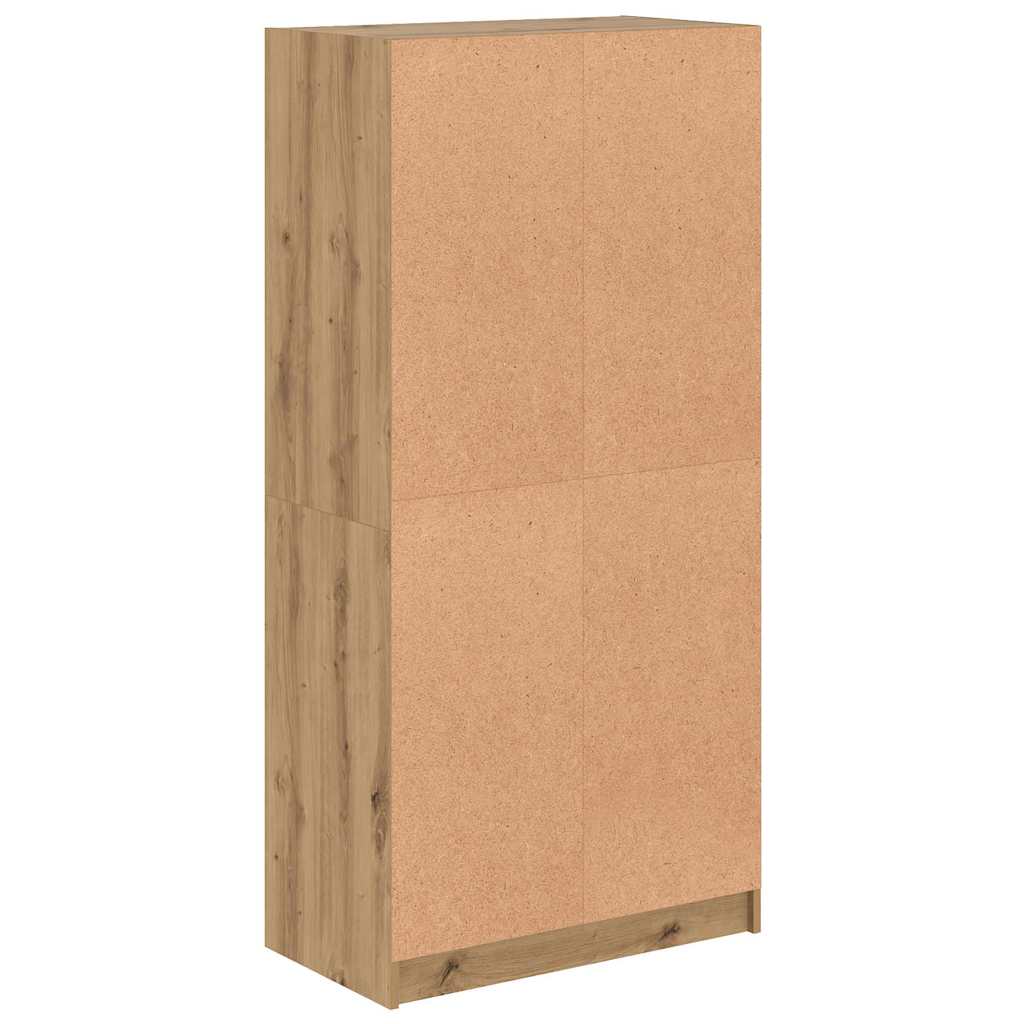 Highboard with Doors Artisian Oak 68x37x142 cm Engineered Wood