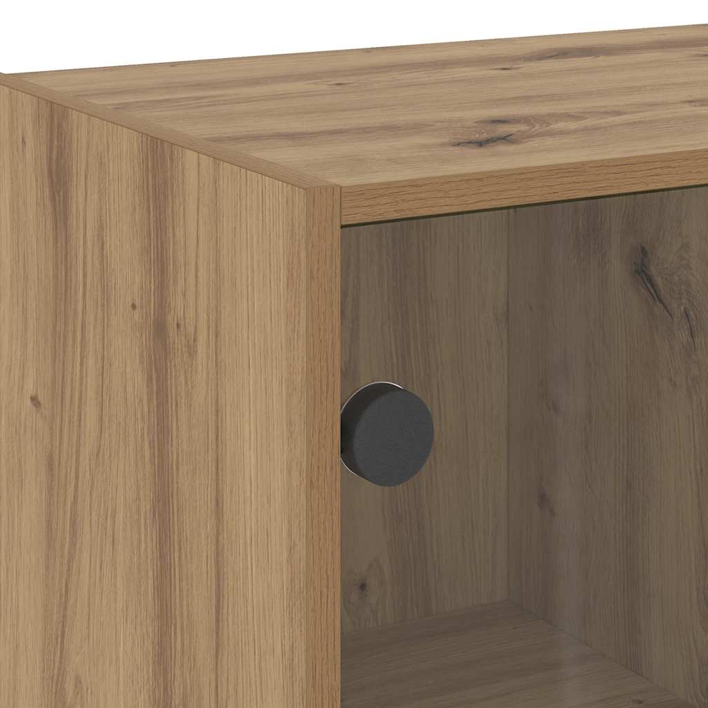 Highboard with Doors Artisian Oak 68x37x142 cm Engineered Wood