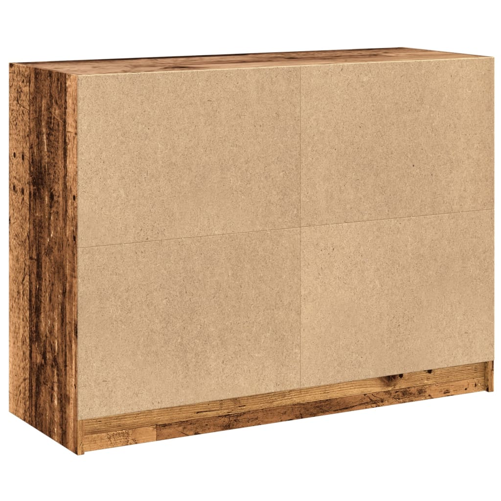 Sideboard Old Wood 102x37x75.5 cm Engineered Wood