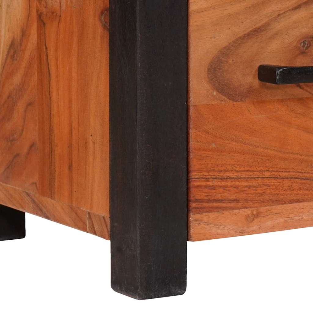 Sideboard 3 pcs Brown 110 x 30 x 75 cm Solid Acacia Wood