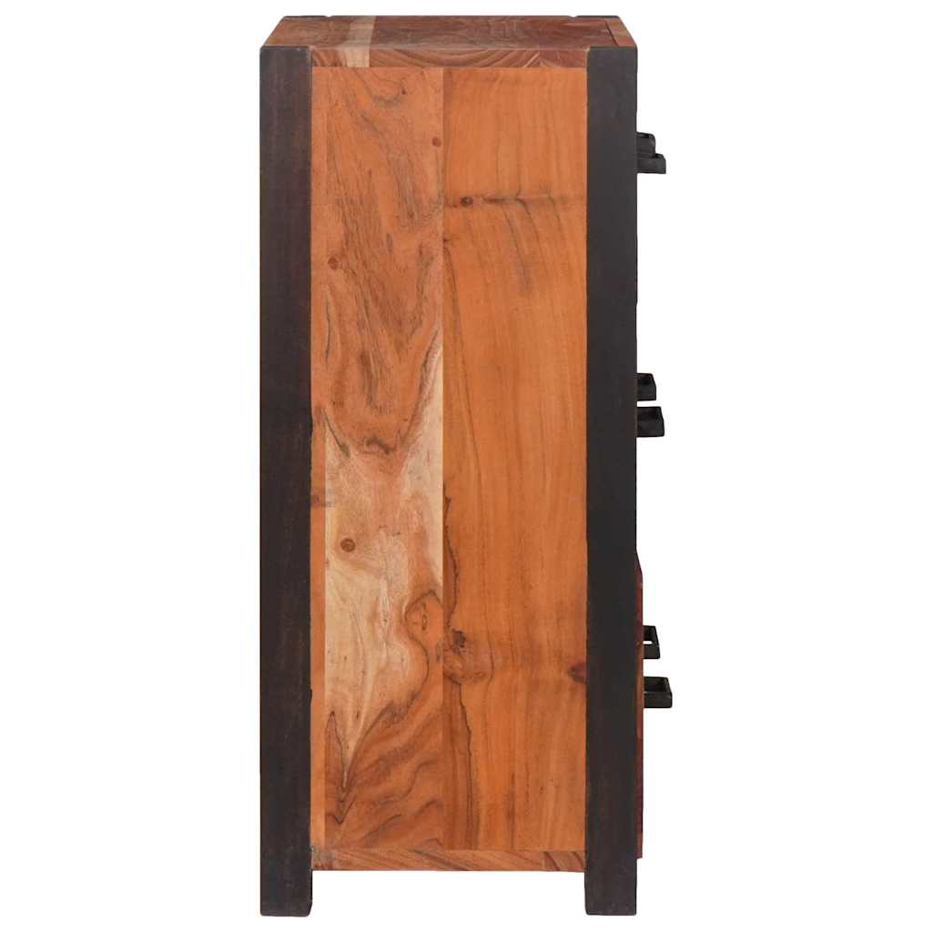 Sideboard 3 pcs Brown 110 x 30 x 75 cm Solid Acacia Wood