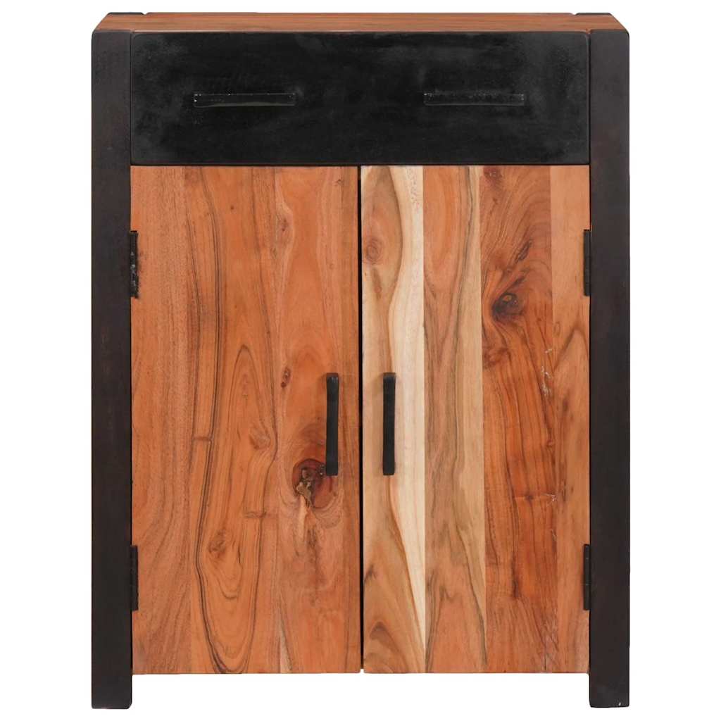 Sideboard 2 pcs Brown 110 x 30 x 75 cm Solid Acacia Wood