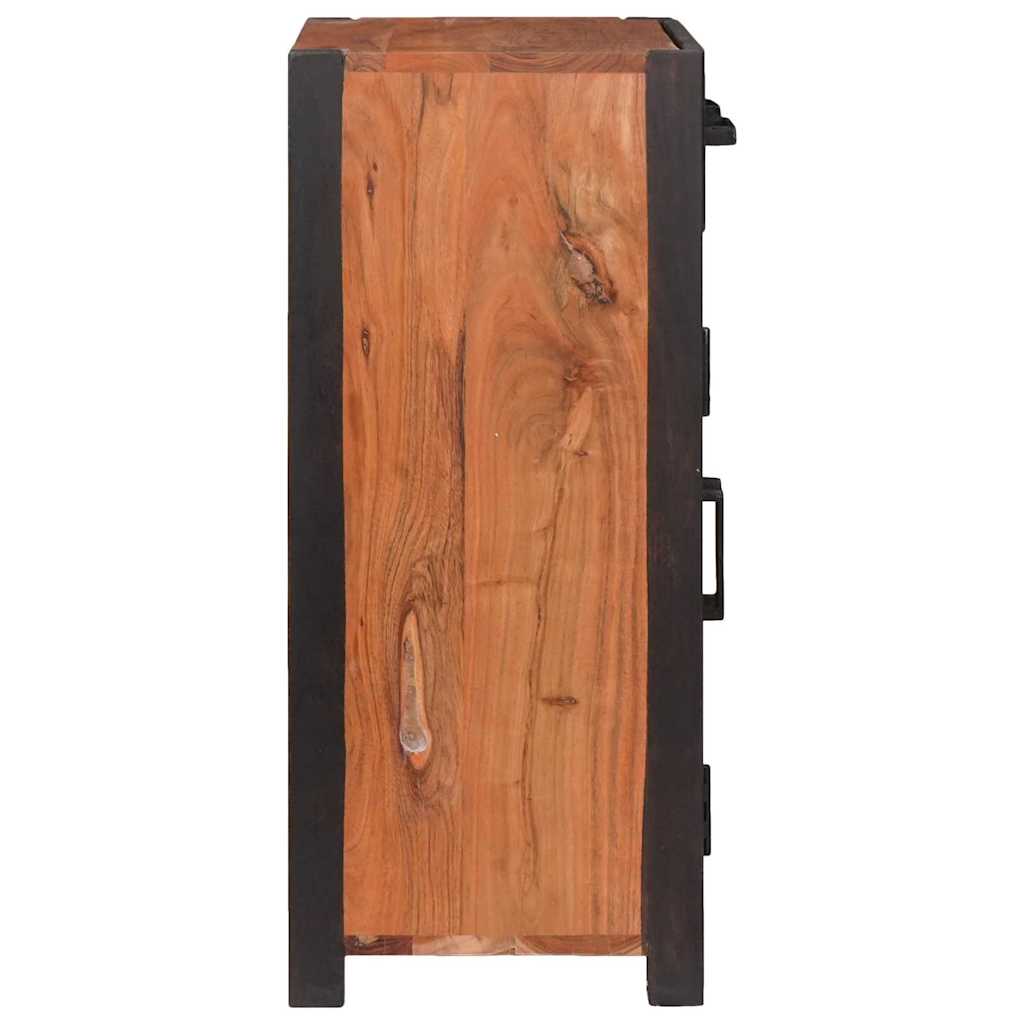 Sideboard 2 pcs Brown 110 x 30 x 75 cm Solid Acacia Wood