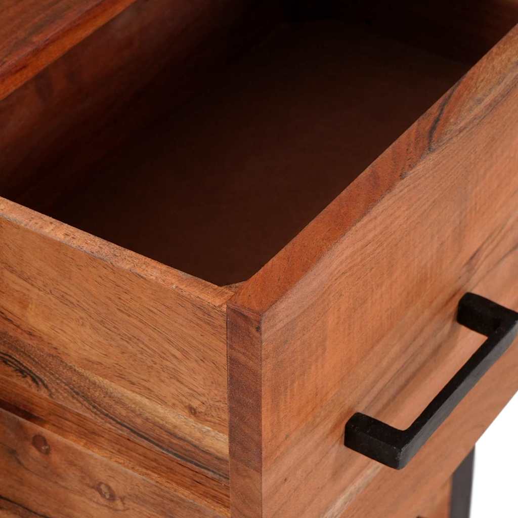 Sideboard 3 pcs Brown 165 x 30 x 75 cm Solid Acacia Wood