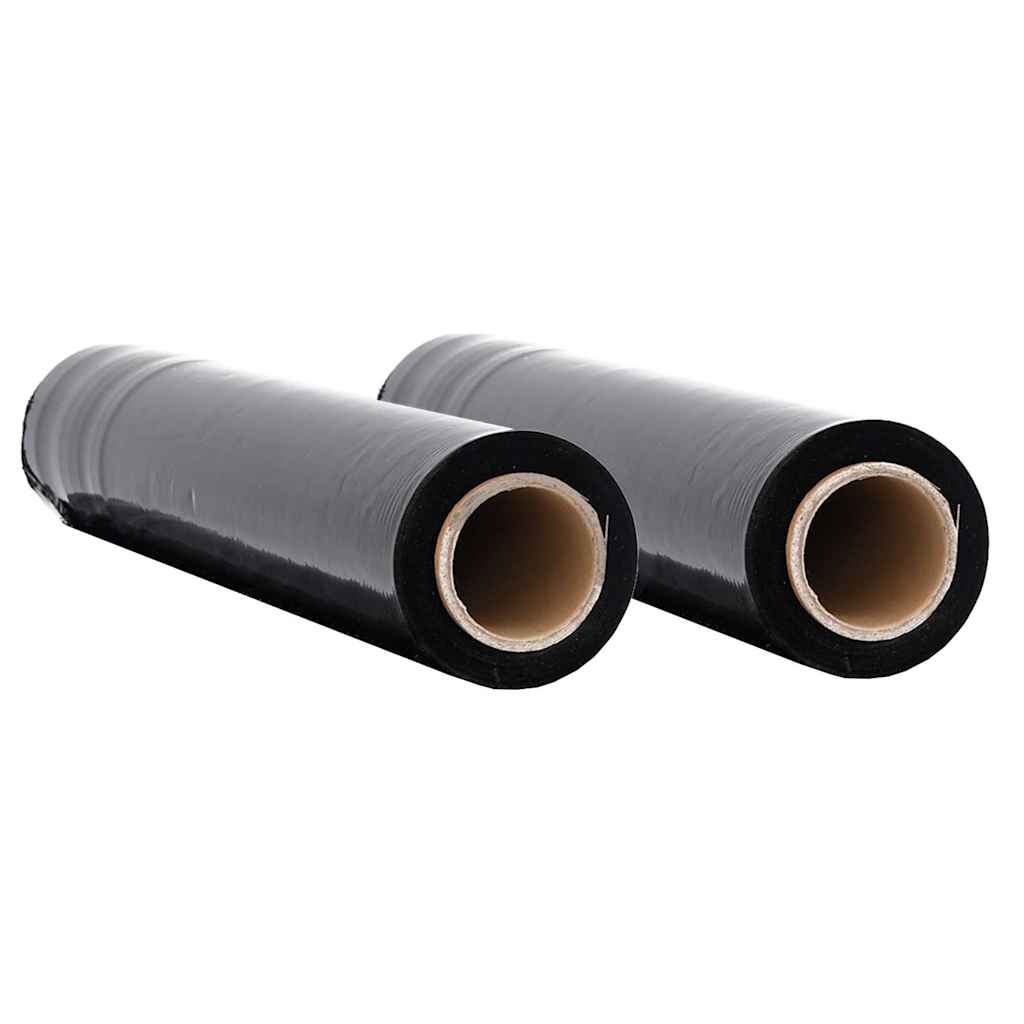 Stretch Film 2 pcs Black 23 μm 50 cm x 300 m