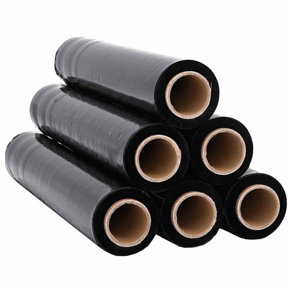 Stretch Film 6 pcs Black 23 μm 50 cm x 300 m