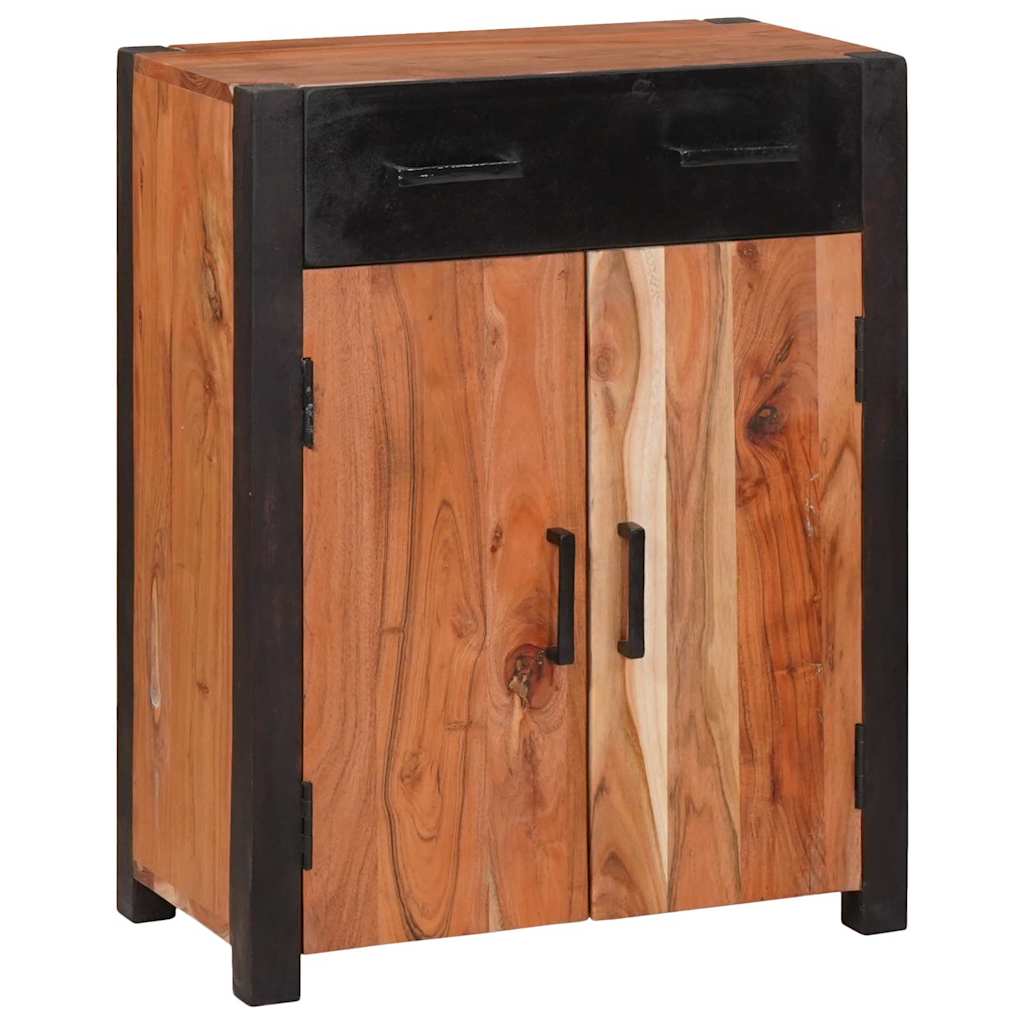 Sideboard with Drawer Brown 55 x 30 x 75 cm Solid Acacia Wood