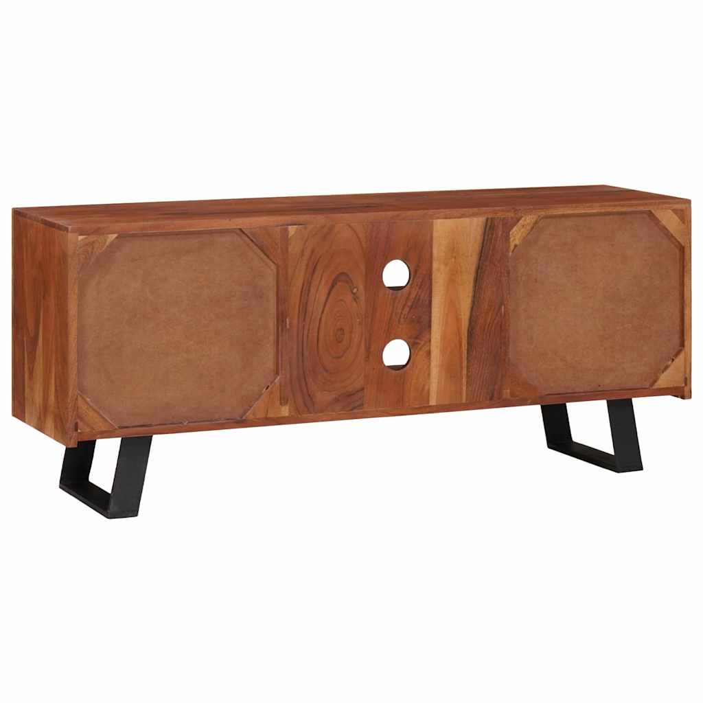 TV Cabinet Honey brown 112 x 30 x 48 cm Solid acacia wood
