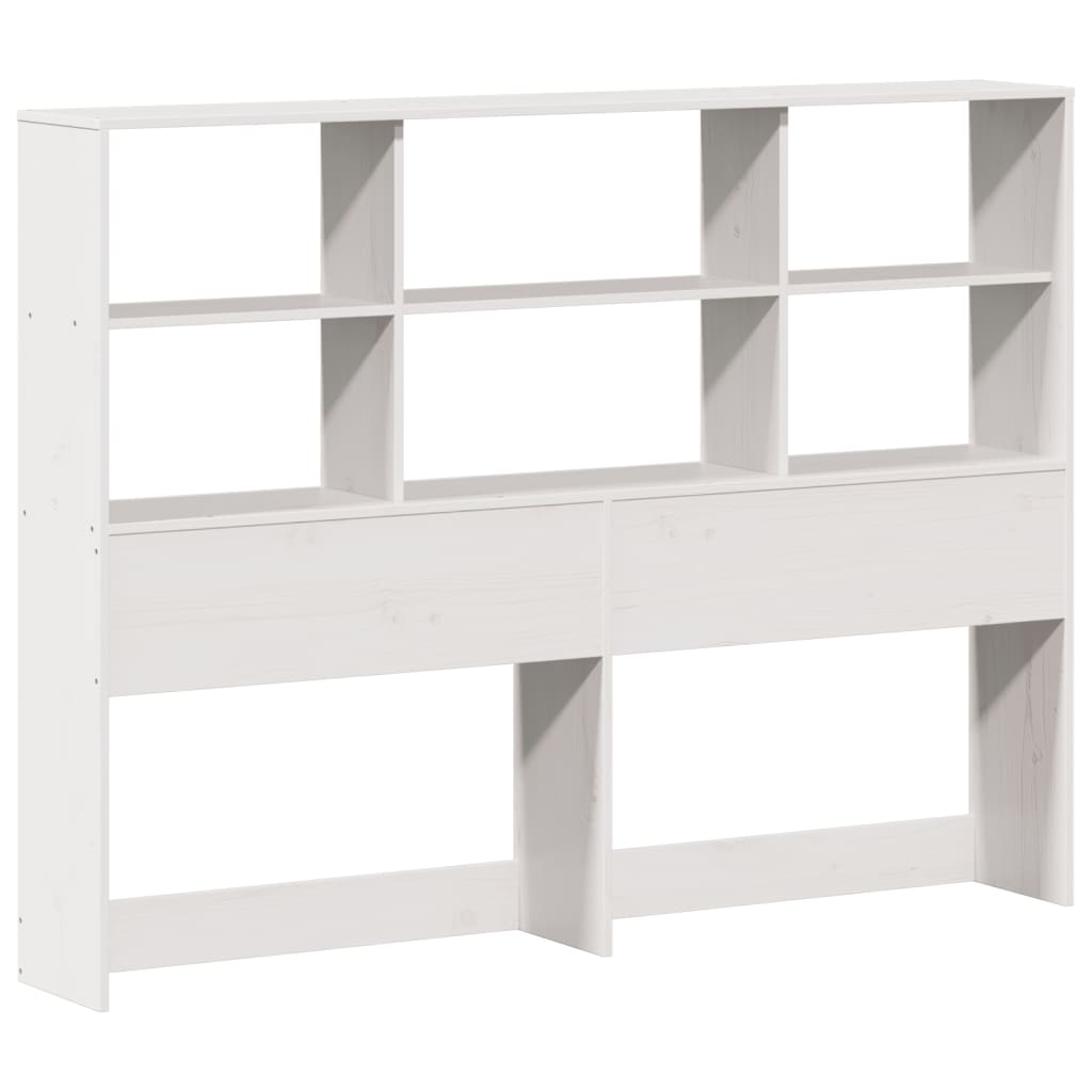 vidaXL Bookcase Bed without Mattress White 140x190 cm Solid Wood Pine